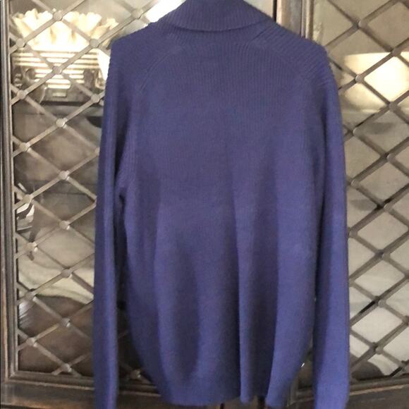 Geoffrey Beene | Men's Navy Blue Long Sleeve Sweater | Size Large | NWOT | 0086 - Picture 3 of 5